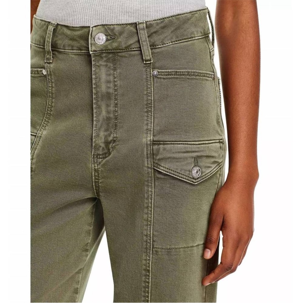 PAIGE NWT Alexis High Rise Barrel Leg Cargo Jeans - Picture 1 of 16